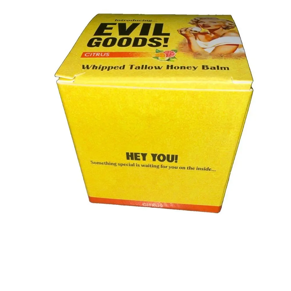 Evil Goods Whipped Tallow Honey Balm Citrus Moisturizer NIB 180g